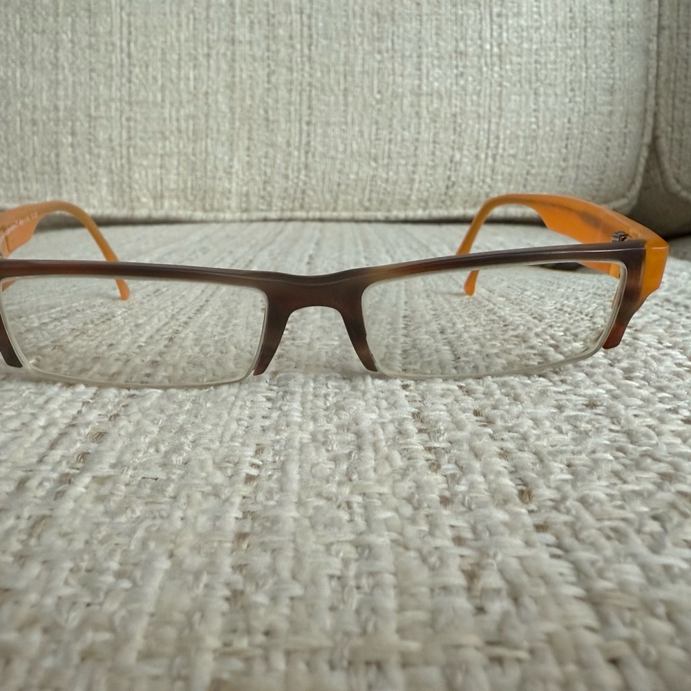 Augusto Valentini Brown and Orange Women's Glasses
